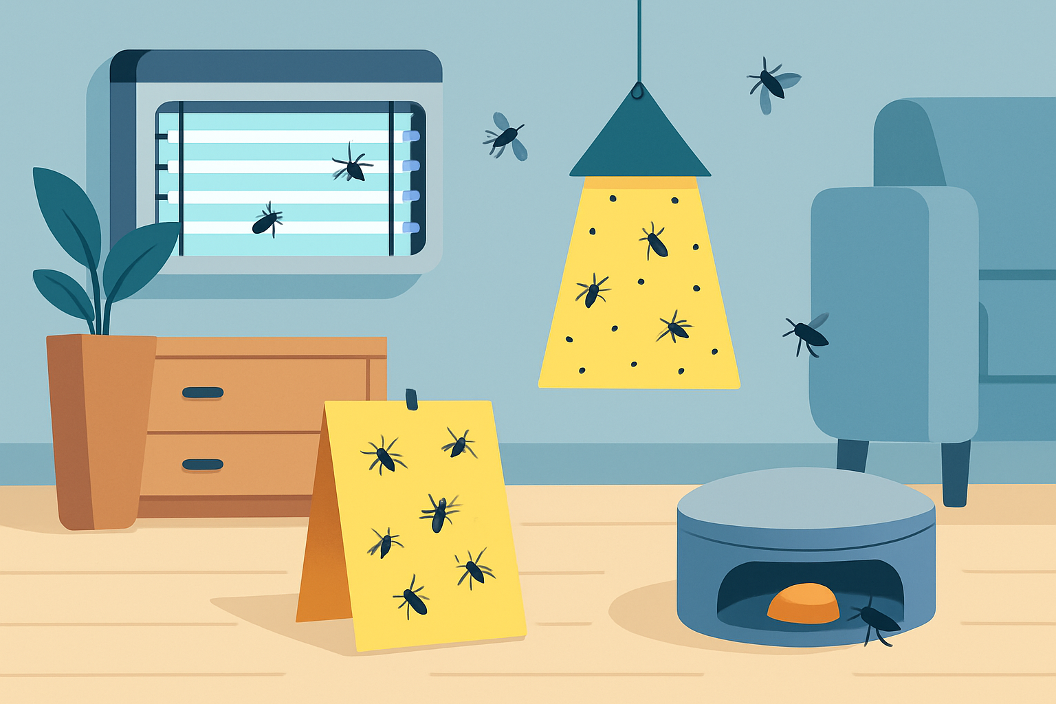 Différents types de pièges à insectes adaptés aux nuisibles domestiques