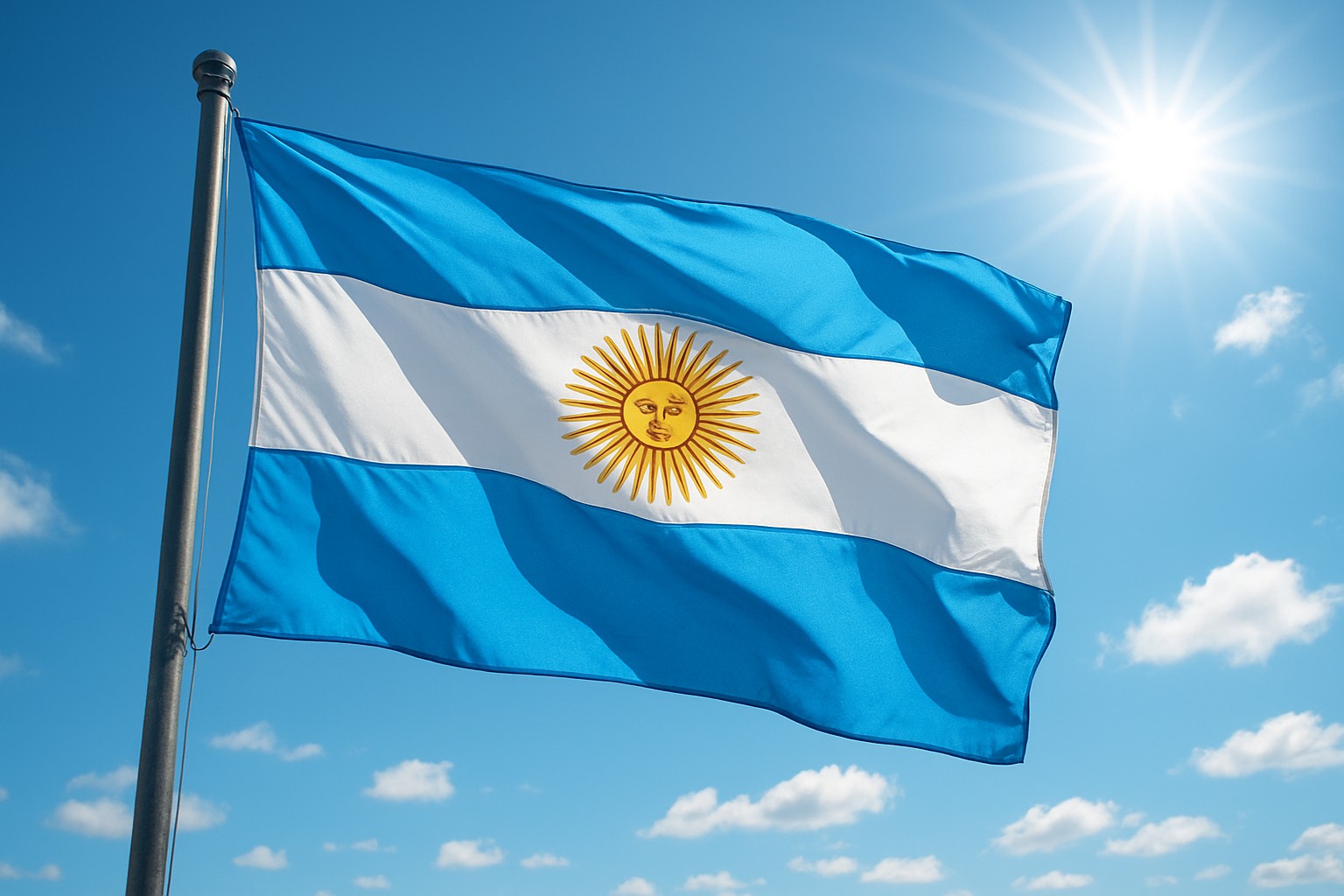 Symboles Argentine - Signification du drapeau national