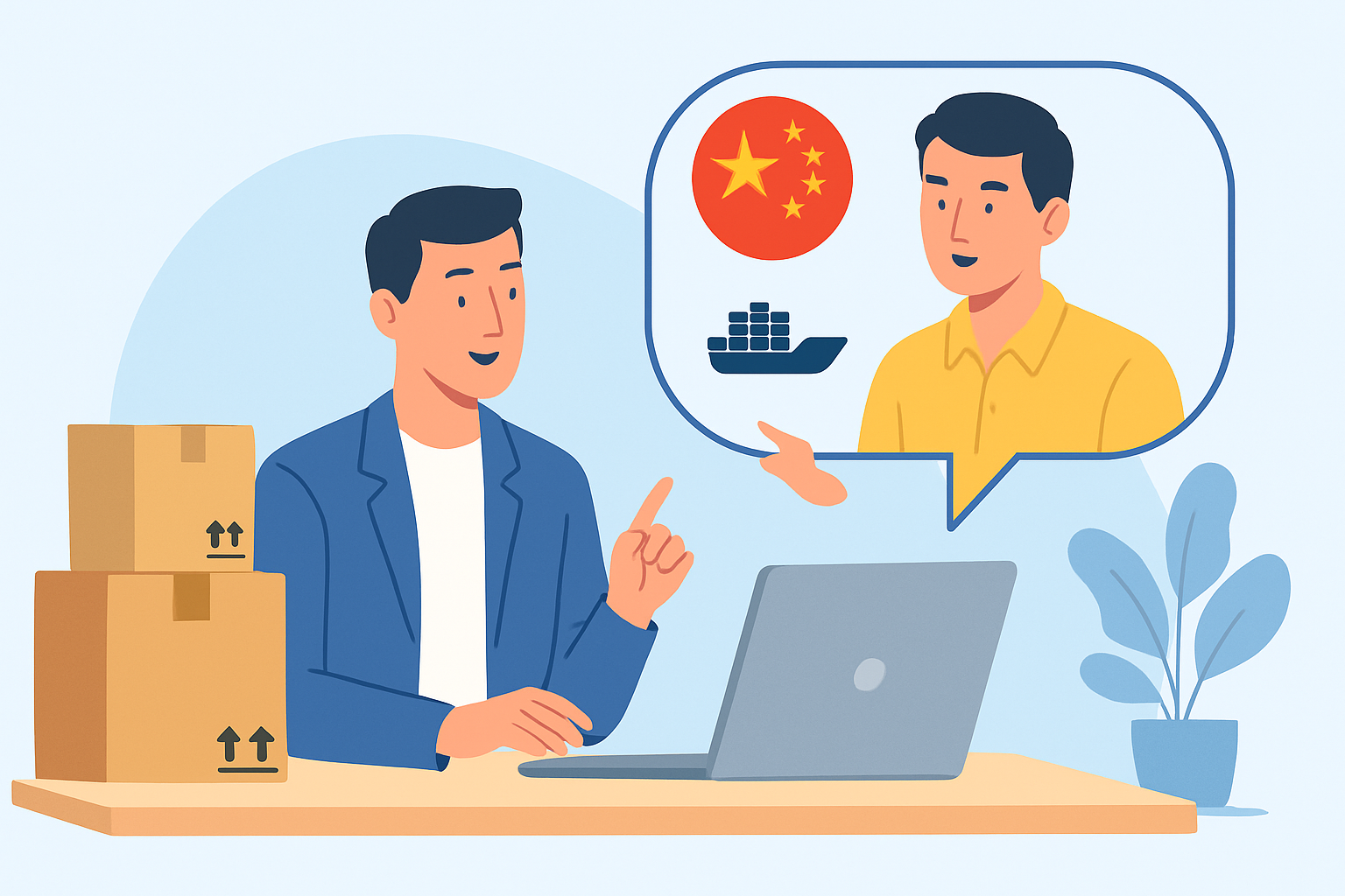 Communication fiable et échanges entre acheteur et fournisseur chinois avec préparation logistique