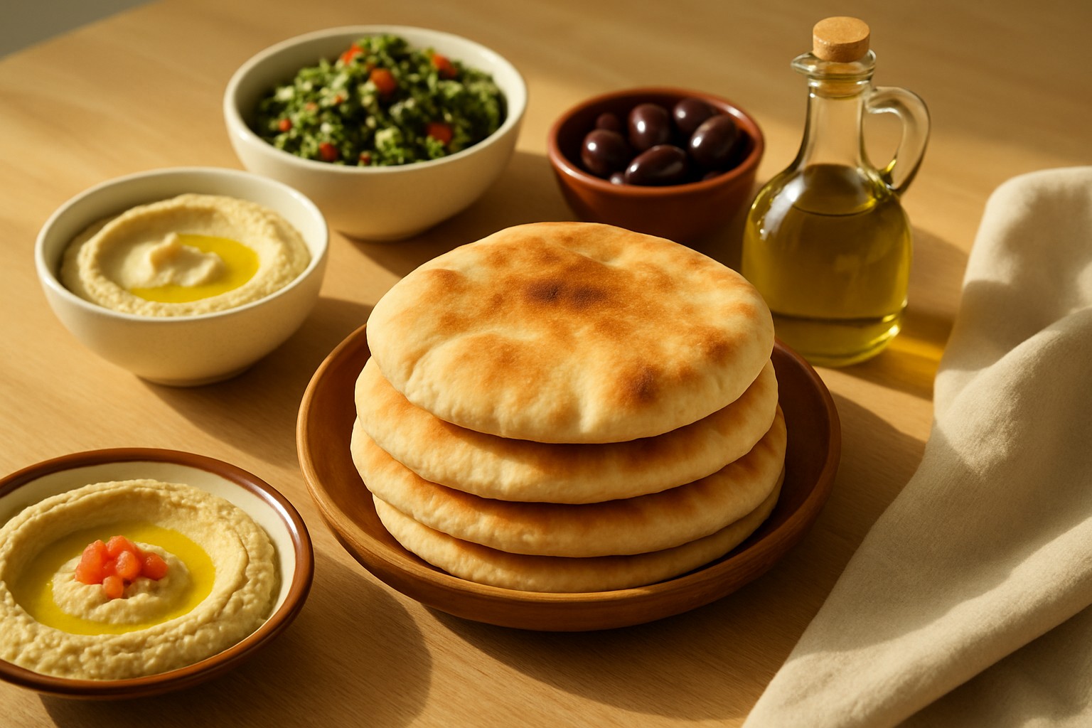 Pain du liban - recette traditionnelle facile