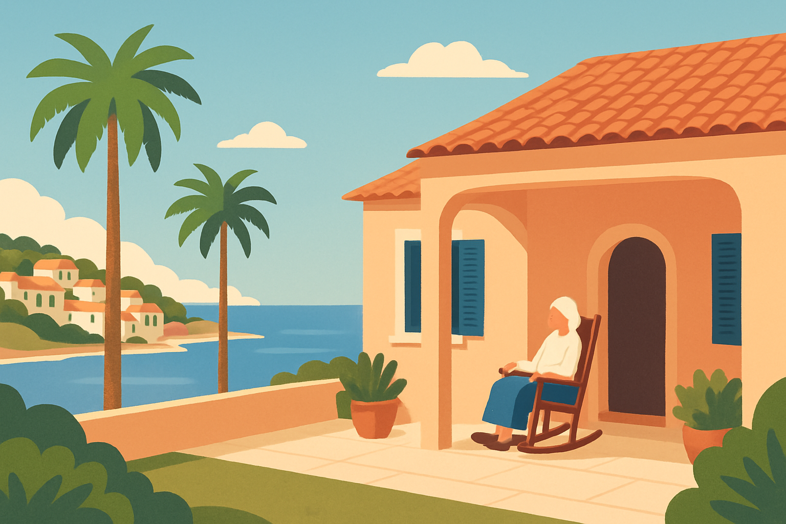 Une maison agréable pour retraités dans une ville côtière portugaise baignée de soleil