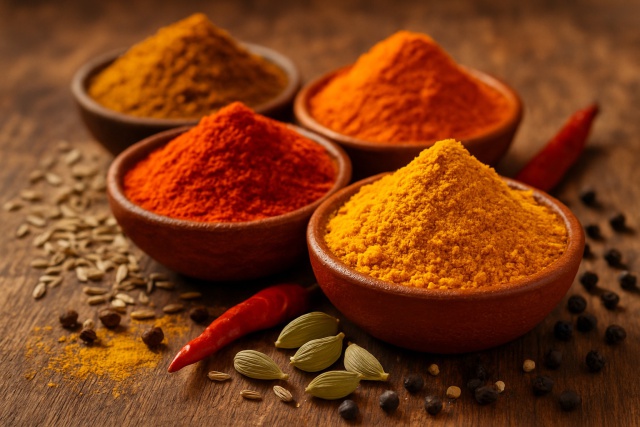 Différents types de mélange d'épice indienne et leurs saveurs