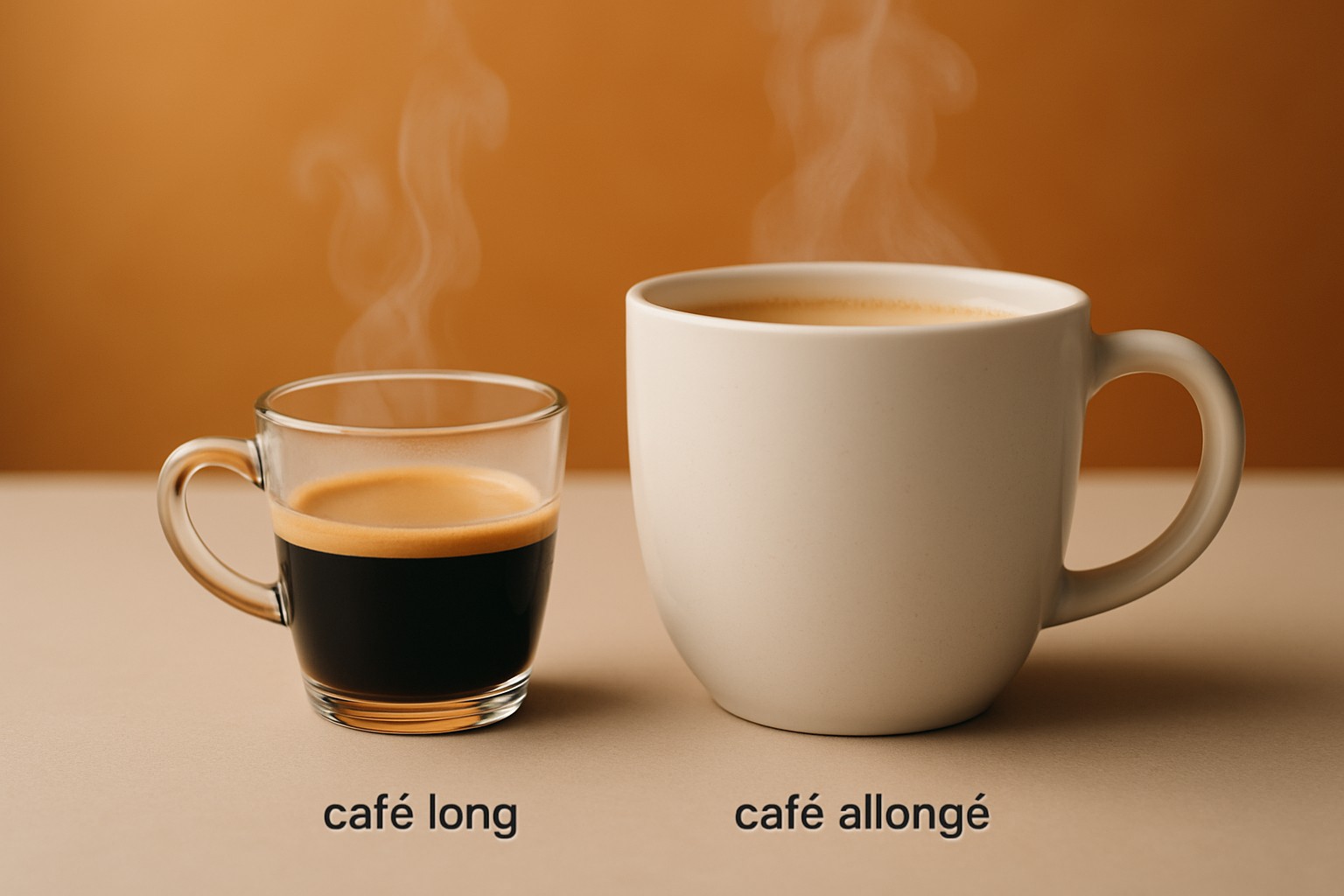 Quelle est la différence café long et allongé?
