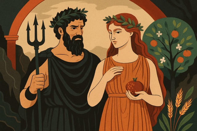 Couple mythologie grecque Hadès et Perséphone