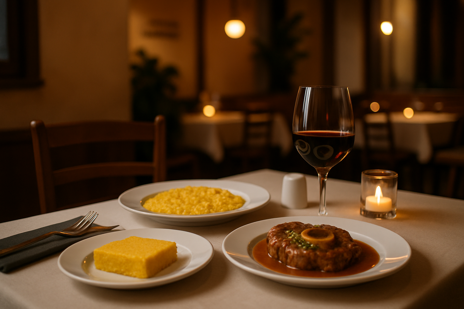 Dégustation de plats traditionnels milanais hivernaux dans un cadre chaleureux