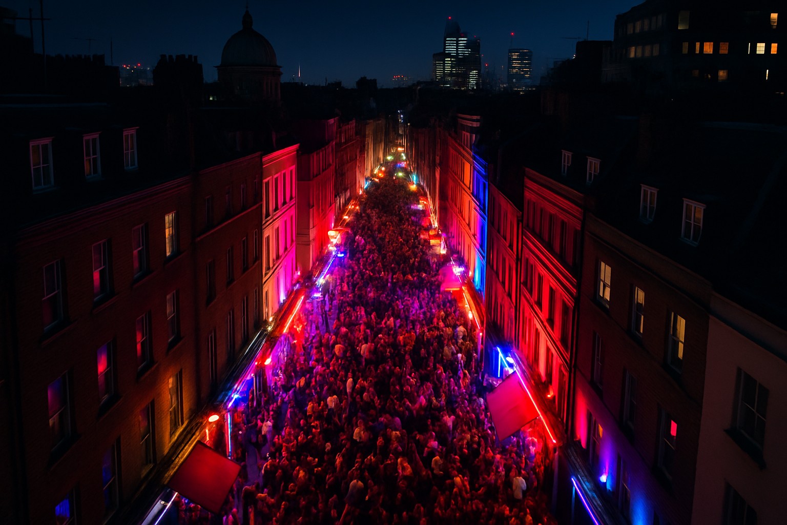 Club à Londres pour une soirée réussie