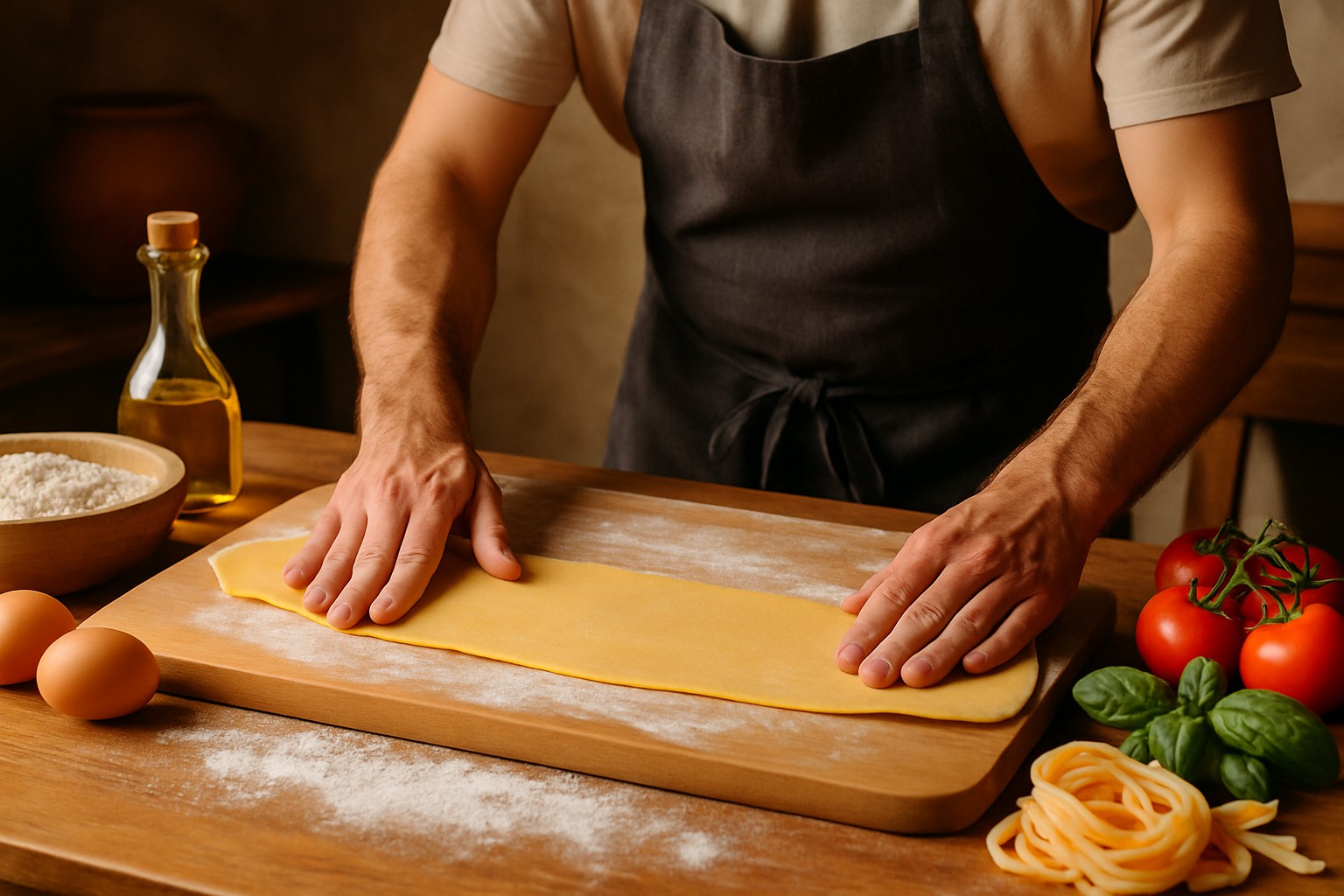 Recette gastronomique de pâtes maison traditionnelle