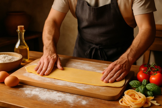 Recette gastronomique de pâtes maison traditionnelle